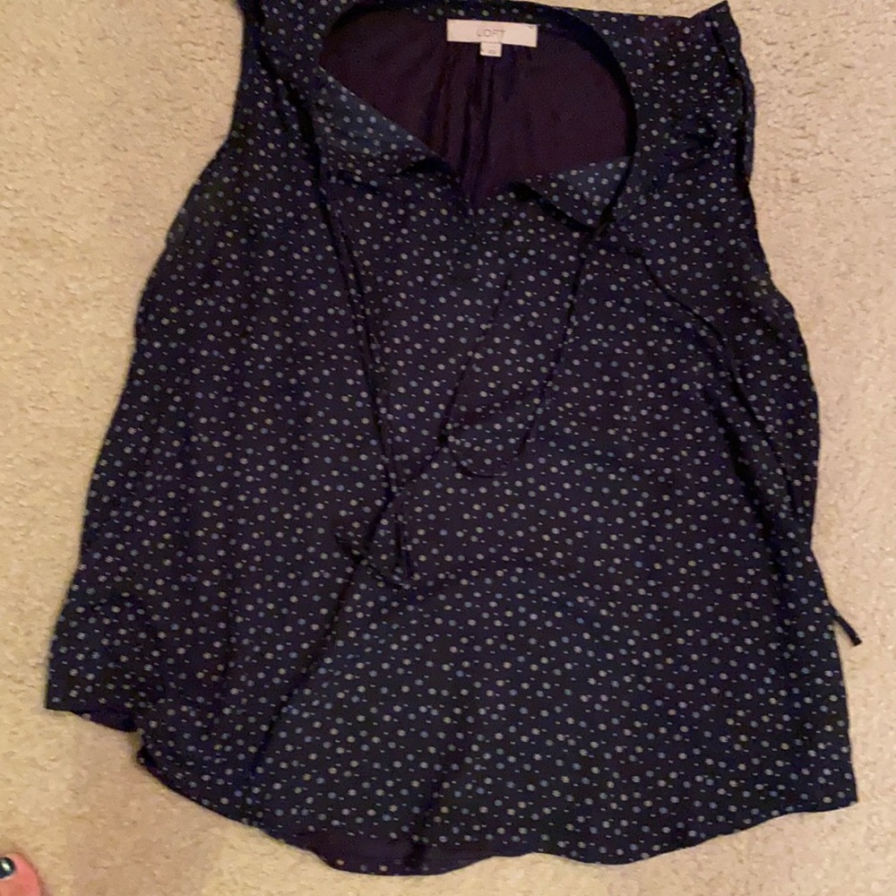 Loft sleeveless blouse